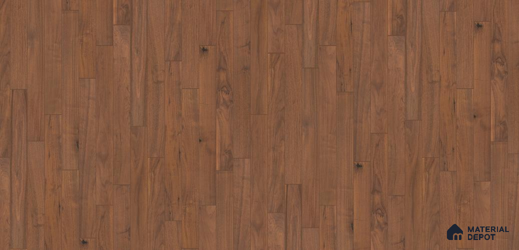 Hardwood Engineered Floor EF 00065 D Slimy Select Walnut Nature (24-75 inch) x 5 inch (600-1900 mm)x125 mm - 14 mm | Multilayer Flooring | 3 mm Top Layer | Random Sizes