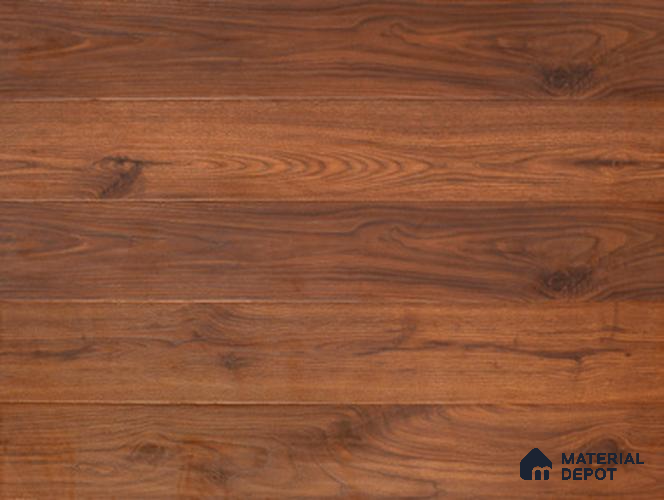 HDF Real Wood Matte Surface Laminate Wood Floor AC5 Grade LF 00339 Evoke Original Walnut 48 x 7 inch (1217x168 mm) - 12 mm | Aqua Protect 12 Hours Water Resistance | Anti Static and Stain Resistant | 0.5 mm V Groove | Embossed In Register (EIR) Surface | Uniclic Installation | 12 Plank Variations | 20 Years Warranty