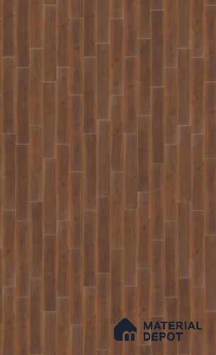 HDF Laminate Wood Floor AC5 Grade LF 00340 D Unify Walnut 48 x 8 inch (1217x197 mm) - 8 mm | 100% Water Proof | Anti Static and Stain Resistant | 0.5 mm V Groove | Embossed In Register (EIR) Surface | Uniclic Installation | 36 Plank Variations