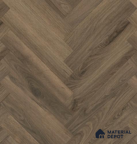 Hybrid HDF Herringbone Embossed Laminate Wood Floor AC5 Grade LF 00346 F Artisan Noble Night 24 x 4 inch (600x100 mm) - 10 mm | 100 HRS Spill Proof | EIR Surface | Anti Static and Stain Resistant | 0.5 mm V Groove | Uniclic | 48 Plank Variations