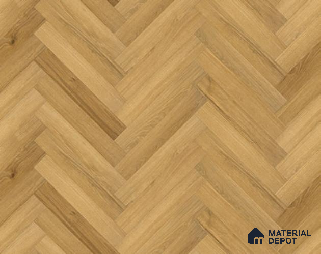 Hybrid HDF Herringbone Embossed Laminate Wood Floor AC5 Grade LF 00344 B Livanti Rich Caramel Walnut 24 x 4 inch (600x100 mm) - 10 mm | 100 HRS Spill Proof | ESCT Technology | Anti Static and Stain Resistant | 0.5 mm V Groove | 2G Click Lock | 36 Plank Variations | 25 Years Guarantee