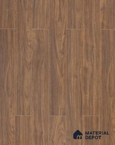 HDF Real Groove Laminate Wood Floor AC5 Grade LF 00325 F Ascenso Graphite Walnut 48 x 5 inch (1215x128 mm) - 8 mm | Aqua Protect 12 Hours Water Resistance | Anti Static and Stain Resistant | 0.5 mm V Groove | Real Wood Touch Surface | Uniclic Installation | 12 Plank Variations | 20 Years Guarantee