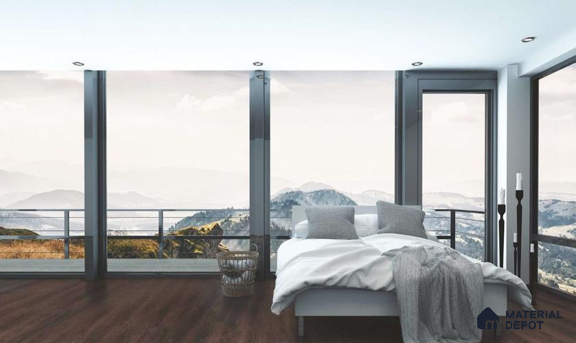 HDF Real Wood Matte Surface Laminate Wood Floor AC4 Grade LF 00320 B Memento Sunset Boulevard Dark Oak 48 x 8 inch (1217x196 mm) - 8 mm | Aqua Protect 12 Hours Water Resistant | 20 Years Warranty | Anti Static and Stain Resistant | Straight Edge | Wood Embossed Surface | Double Click Installation | 10 Plank Variations