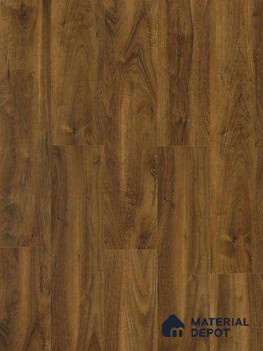 HDF Laminate Wood Floor AC4 Grade LF 00321 E Majestic Quattro Walnut 48 x 8 inch (1217x196 mm) - 8 mm | Aqua Protect 12 Hours Water Resistance | 20 Years Warranty | Anti Static and Stain Resistant | Straight Edge | Wood Embossed Surface | Uniclic Installation | 10 Plank Variations