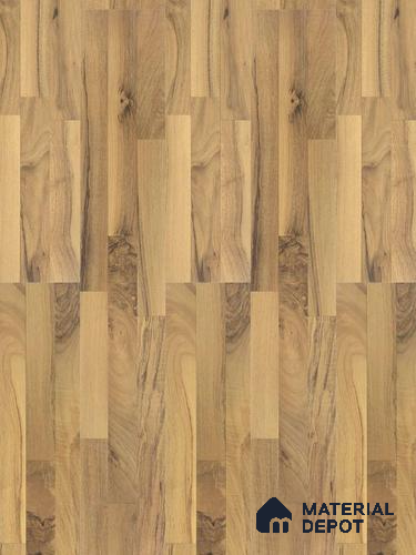 HDF Laminate Wood Floor AC4 Grade LF 00322 D Majestic Stripped Walnut 48 x 8 inch (1217x196 mm) - 8 mm | Aqua Protect 12 Hours Water Resistance | 20 Years Warranty | Anti Static and Stain Resistant | Straight Edge | Wood Embossed Surface | Uniclic Installation | 10 Plank Variations