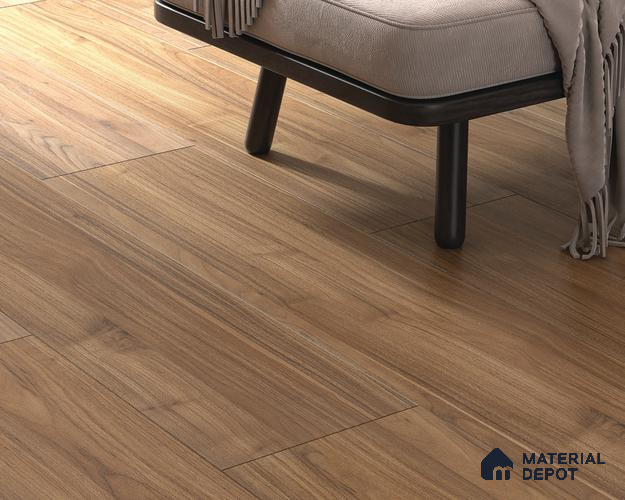 HDF Laminate Wood Floor AC4 Grade LF 00323 Panorama Mocha Twilight 48 x 9 inch (1215x240 mm) - 8 mm | Aqua Protect 12 Hours Water Resistance | Anti Static and Stain Resistant | 0.5 mm V Groove | Wood Embossed Surface | Uniclic Installation | 10 Plank Variations