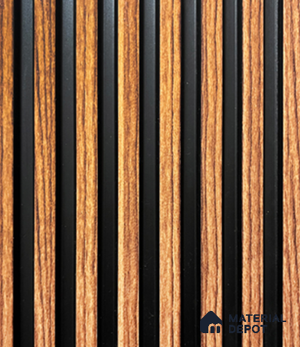 PN 00838 Octa Design Charcoal Louvers/Panels - 8 ft x 5 inch - 10 mm | Image 01