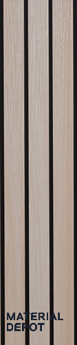 Beige Wooden Louver PN 00388 10 ft x 12 inch PVC Panel - 10 mm | Suitable for Feature Wall, TV Unit & Living Room | Width is Subjected to 5% Variation