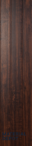 Brown Wooden Louver PN 00410 10 ft x 12 inch PVC Panel - 8 mm | Suitable for Feature Wall, TV Unit & Living Room | Width is Subjected to 5% Variation