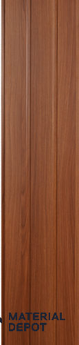 Brown Wooden Louver PN 00403 10 ft x 12 inch PVC Panel - 8 mm | Suitable for Feature Wall, TV Unit & Living Room | Width is Subjected to 5% Variation