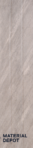 Beige Stone Louver PN 00398 10 ft x 12 inch PVC Panel - 8 mm | Suitable for Feature Wall, TV Unit & Living Room | Width is Subjected to 5% Variation