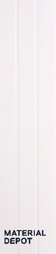 White Plain Colour Louver PN 00399 10 ft x 12 inch PVC Panel - 8 mm | Suitable for Feature Wall, TV Unit & Living Room | Width is Subjected to 5% Variation