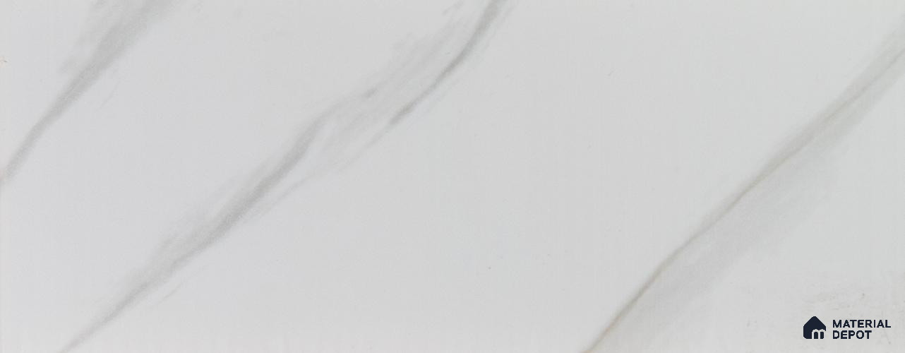 White Marble Look PVC Decorative Wall Panel PN 00455 10 ft x 10 inch - 6 mm | Suitable for Feature Wall, TV Unit & Living Room | Width is Subjected to 5% Variation