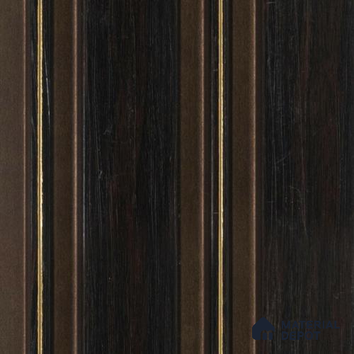 Brown Wooden Louver PN 00464 9.5 ft x 4.9 inch Charcoal Panel - 12 mm | Suitable for Feature Wall, TV Unit & Living Room | Width is Subjected to 5% Variation