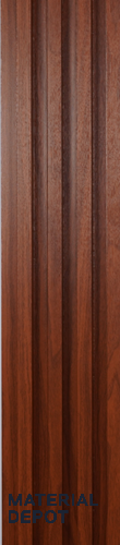 Brown Wooden Louver PN 00425 9.5 ft x 6.5 inch WPC Panel - 23 mm | Suitable for Feature Wall, TV Unit & Living Room | Width is Subjected to 5% Variation