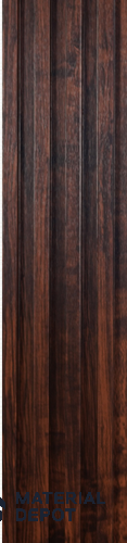 Brown Wooden Louver PN 00427 9.5 ft x 6.5 inch WPC Panel - 23 mm | Suitable for Feature Wall, TV Unit & Living Room | Width is Subjected to 5% Variation