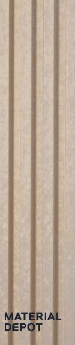 Beige Stone Louver PN 00424 9.5 ft x 6.5 inch WPC Panel - 23 mm | Suitable for Feature Wall, TV Unit & Living Room | Width is Subjected to 5% Variation