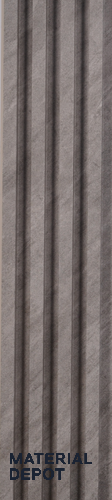 Grey Stone Louver PN 00417 9.5 ft x 6.5 inch WPC Panel - 23 mm | Suitable for Feature Wall, TV Unit & Living Room | Width is Subjected to 5% Variation