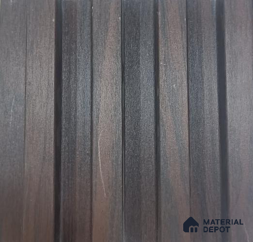 Brown Wooden Look WPC Louver/Panel 9.5 Ft x 6.5 inch - 23 mm | Ideal for Feature Wall, Living Room, Bedroom, Home, Office | PN 00265 Panels Brown| Image 1