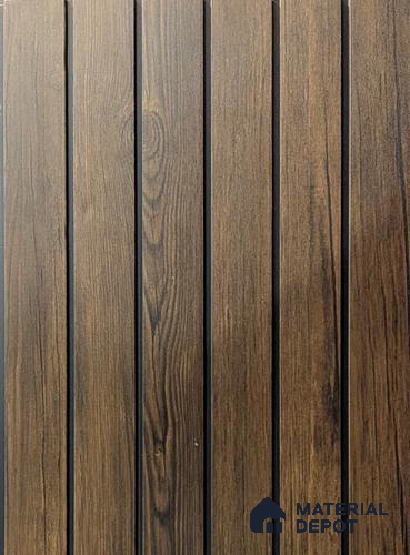 Brown Wood Look PVC Louver/Panel | 10ft x 1ft | 10 - mm | PN 07864