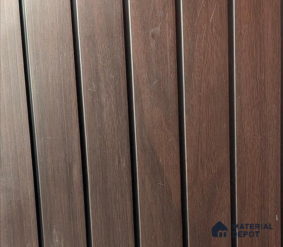Brown Wood Look PVC Louver/Panel | 10ft x 1ft | 10 - mm | PN 07865