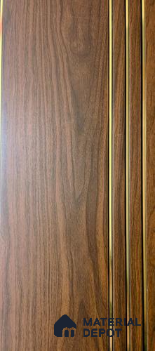 White Wood Look Charcoal Louver/Panel | 10 ft x 1 ft | 8 - mm | PN 07861