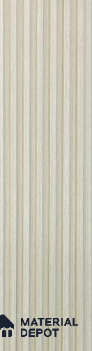 White Wood Look Charcoal Louver/Panel | 9.5 ft x 6 inch | 8 - mm | PN 07846