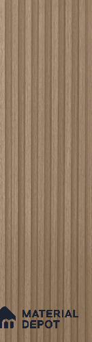 Brown Wood Look Charcoal Louver/Panel | 9.5 ft x 6 inch | 8 - mm | PN 07847