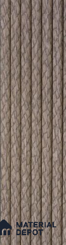 Brown Patterned Look Charcoal Louver/Panel | 9.5 ft x 6 inch | 8 - mm | PN 07848