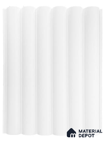 White Plain Colour Look WPC Louver/Panel | 9.5 ft x 6.2 inch | 15 - mm | PN 06544