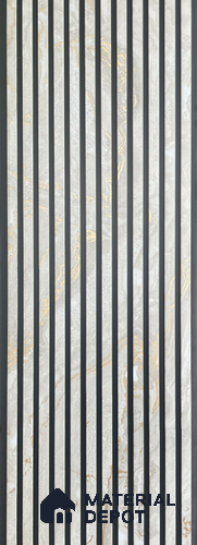 Beige Marble Louver PN 06095 10 ft x 9.8 inch PVC Panel - 10 mm | Suitable for Feature Wall, TV Unit & Living Room | Width is Subjected to 5% Variation