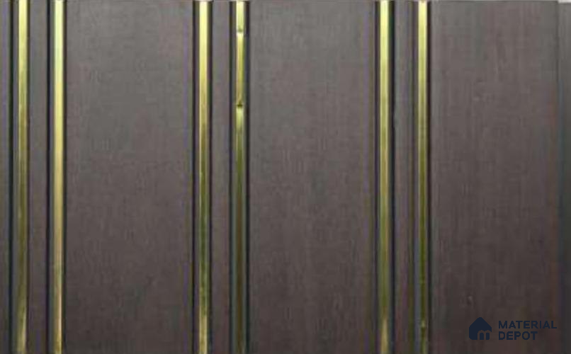 Brown Wood Look PVC Louver/Panel | 10 ft x 1 ft | 10 - mm | PN 06196