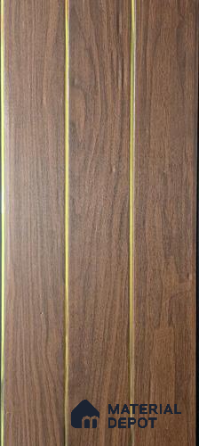 Brown Wood Look PVC Louver/Panel | 10ft x 1ft | 10 - mm | PN 07871