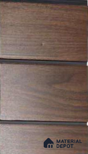 Brown Wood Look PVC Louver/Panel | 10ft x 1ft | 10 - mm | PN 06206