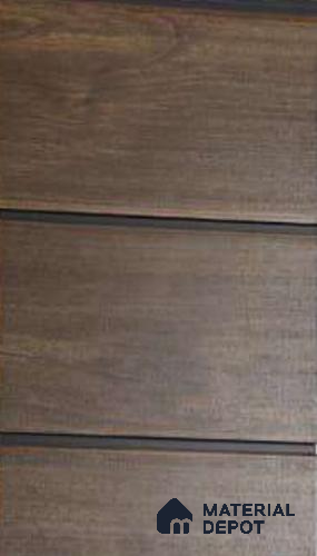 Brown Wood Look PVC Louver/Panel | 10ft x 1ft | 10 - mm | PN 06205