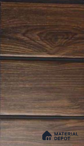 Brown Wood Look PVC Louver/Panel | 10ft x 1ft | 10 - mm | PN 06200