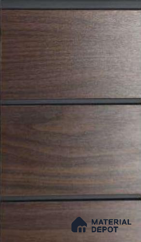 Brown Wood Look PVC Louver/Panel | 10ft x 1ft | 10 - mm | PN 06202