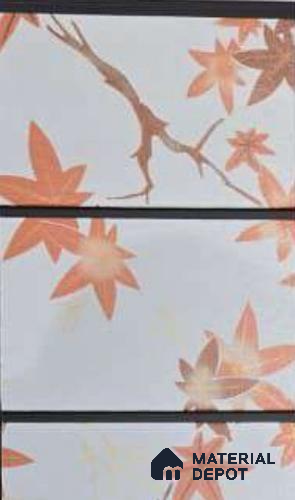 White Patterned Look PVC Louver/Panel | 10ft x 1ft | 10 - mm | PN 06211