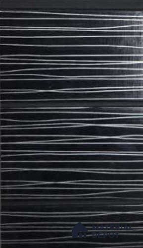 Black Patterned Look PVC Louver/Panel | 10ft x 1ft | 10 - mm | PN 06214