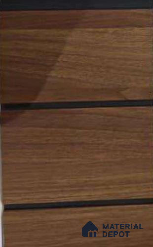 Brown Wood Look PVC Louver/Panel | 10ft x 1ft | 10 - mm | PN 06213
