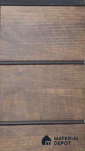 Brown Wood Look PVC Louver/Panel | 10ft x 1ft | 10 - mm | PN 06209