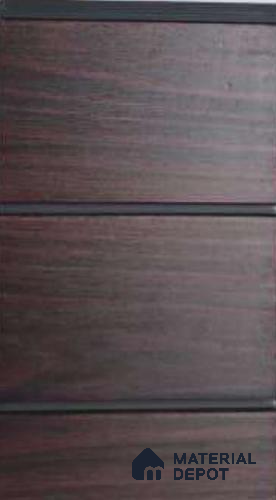 Brown Wood Look PVC Louver/Panel | 10ft x 1ft | 10 - mm | PN 06208