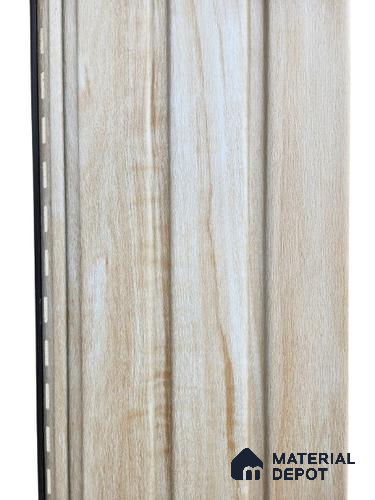 Brown Wooden Louver PN 06120 9.5 ft x 12 inch PVC Panel - 11 mm | Suitable for Feature Wall, TV Unit & Living Room | Width is Subjected to 5% Variation