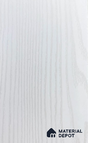 White Wooden Louver PN 06101 9.5 ft x 4.7 inch PVC Panel - 11 mm | Suitable for Feature Wall, TV Unit & Living Room | Width is Subjected to 5% Variation