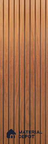 Brown Wood Look PVC Louver/Panel | 10 ft x 1 ft | 12 - mm | PN 02553