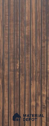 Brown Wood Look PVC Louver/Panel | 10 ft x 1 ft | 12 - mm | PN 02554