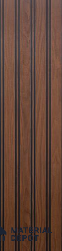 Brown Wood Look PVC Louver/Panel | 10 ft x 1 ft | 10 - mm | PN 07842