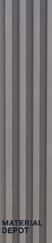 Grey Plain Colour Louver PN 02909 9.5 ft x 6 inch WPC Panel - 23 mm | Suitable for Feature Wall, TV Unit & Living Room | Width is Subjected to 5% Variation