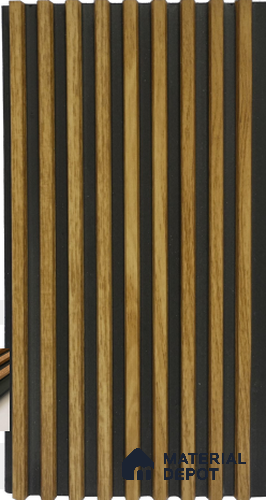 Light Oak Wooden Louver PN 03016 L 9.5 ft x 4.9 inch WPC Panel - 12 mm | Suitable for Feature Wall, TV Unit & Living Room | Width is Subjected to 5% Variation