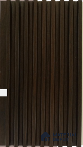Brown Wooden Louver PN 03016 H 9.5 ft x 4.9 inch WPC Panel - 12 mm | Suitable for Feature Wall, TV Unit & Living Room | Width is Subjected to 5% Variation